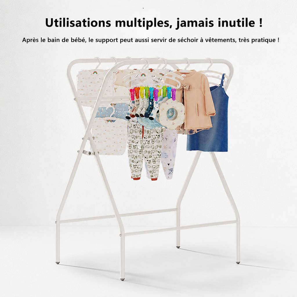 Baignoire bébé pliable 3 en 1 - Rose