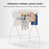 Baignoire bébé 3 en 1 sur pied, vue d'ensemble
