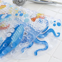Tapis de bain bébé, vue rapprochée du relief