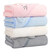 Serviette de bain bébé à capuche, vue dépliée