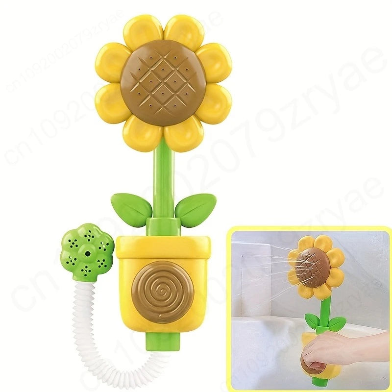 Jouets de bain bébé, set tournesol