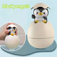 Jouet de bain bébé, pingouin noir