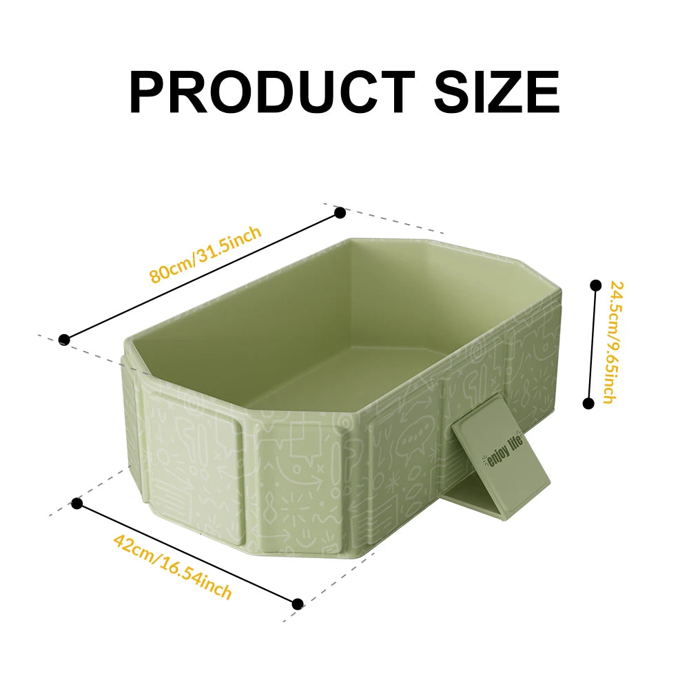 Baignoire pliable familiale, dimensions