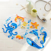 Tapis de bain bébé, motifs colorés