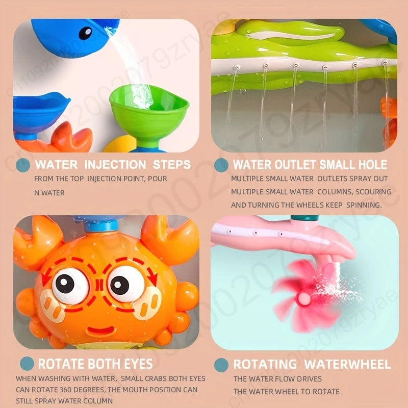 Jouets de bain bébé flottant dans l'eau