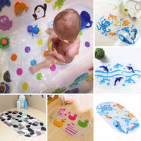 Tapis de bain bébé, ventouses de fixation