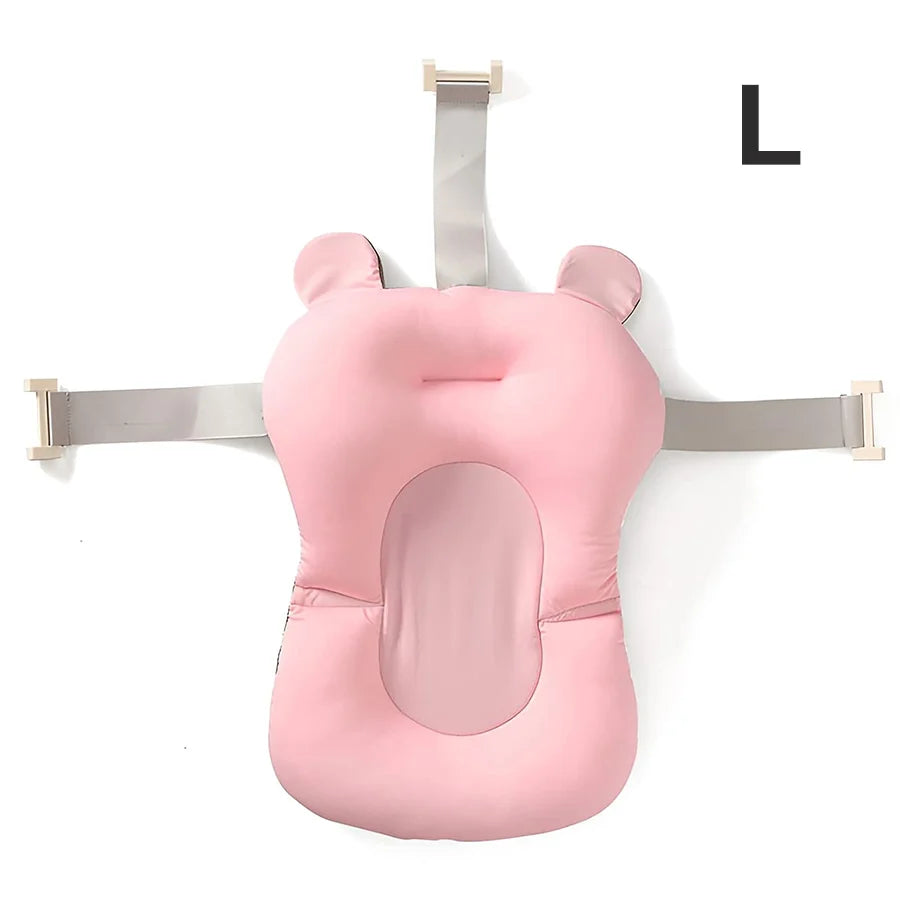 Coussin de bain bébé flottant, coloris rose