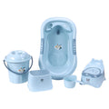 Ensemble de bain bébé 5 pièces – Bleu Ciel