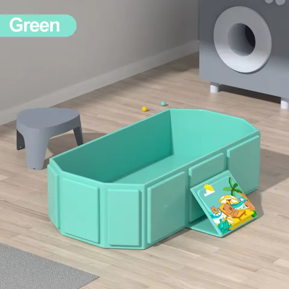 Baignoire bébé pliable de voyage, coloris vert clair