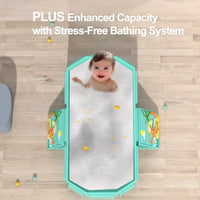 Baignoire de voyage pliable, pliée pour le transport