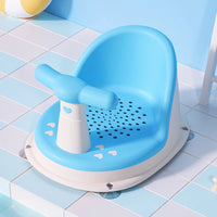 Siège de bain bébé antidérapant, coloris bleu