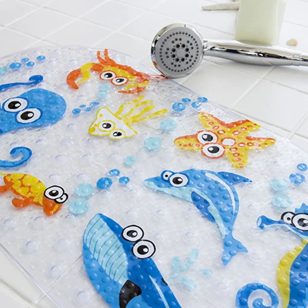 Tapis de bain bébé antidérapant à ventouses