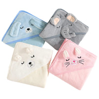Serviette bébé à capuche, détail du tissu