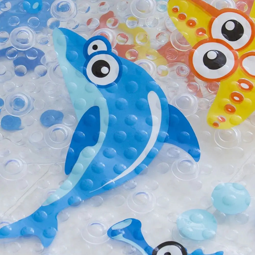 Tapis de bain bébé, mise en place dans la douche