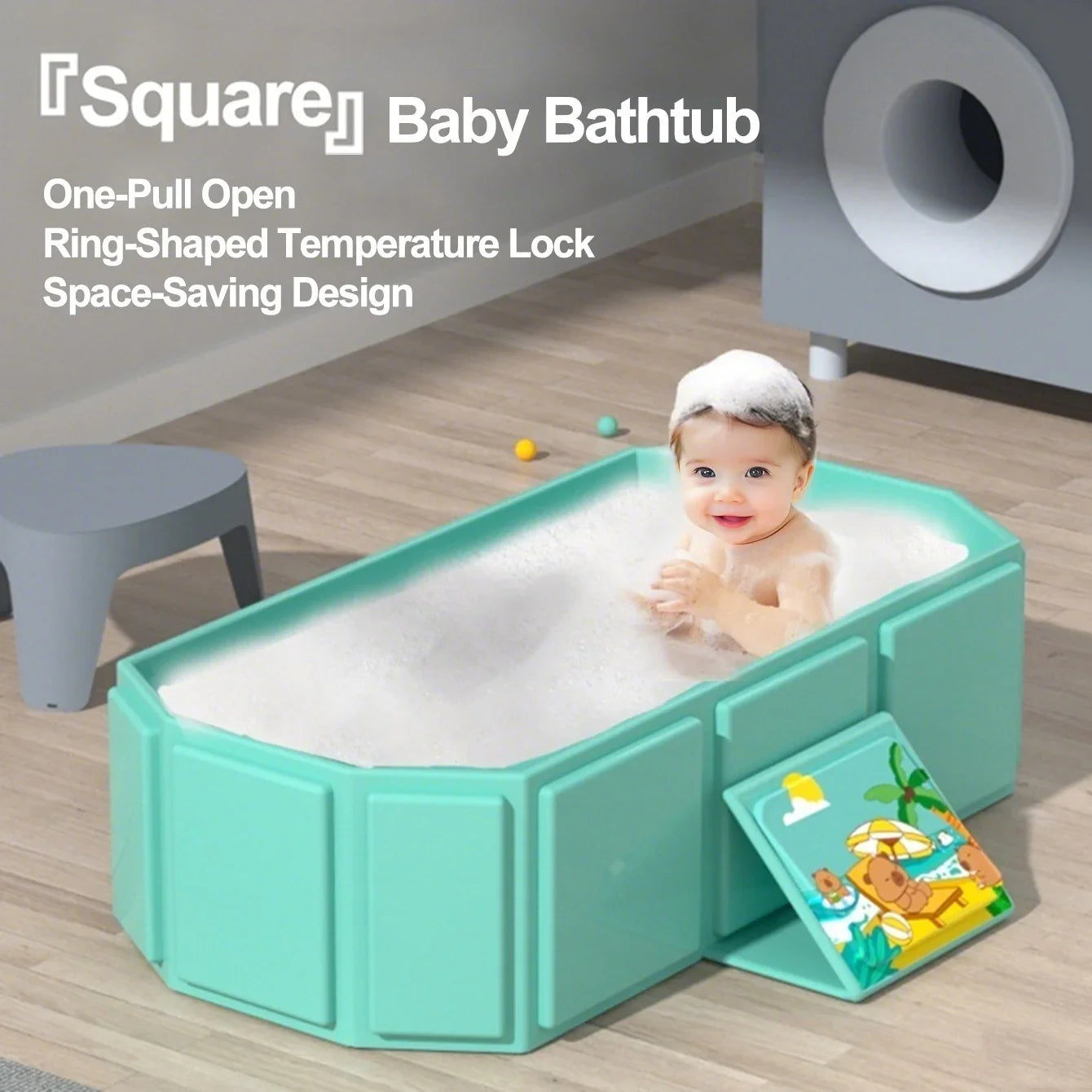 Baignoire bébé pliable antidérapante de voyage
