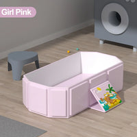 Baignoire bébé pliable de voyage, coloris rose