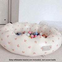 Baignoire bébé gonflable pompe intégrée, motif ours