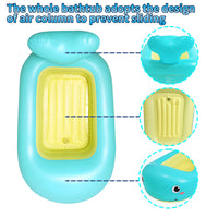 Baignoire gonflable avec dossier, fond souple