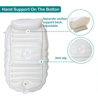 Baignoire gonflable pompe intégrée, format compact dégonflé