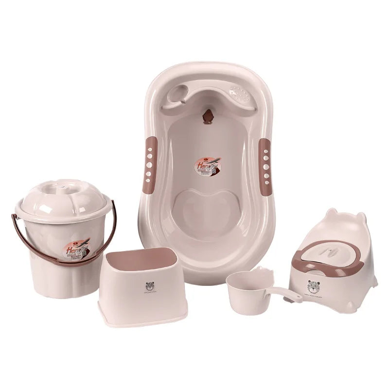 Ensemble de bain bébé 5 pièces, coloris kaki