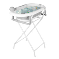 Baignoire 2 en 1 avec pied, tapis de bain inclus