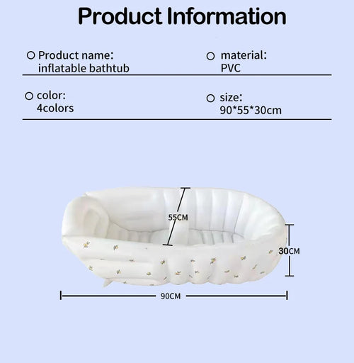 Baignoire bébé gonflable avec motifs - Olives