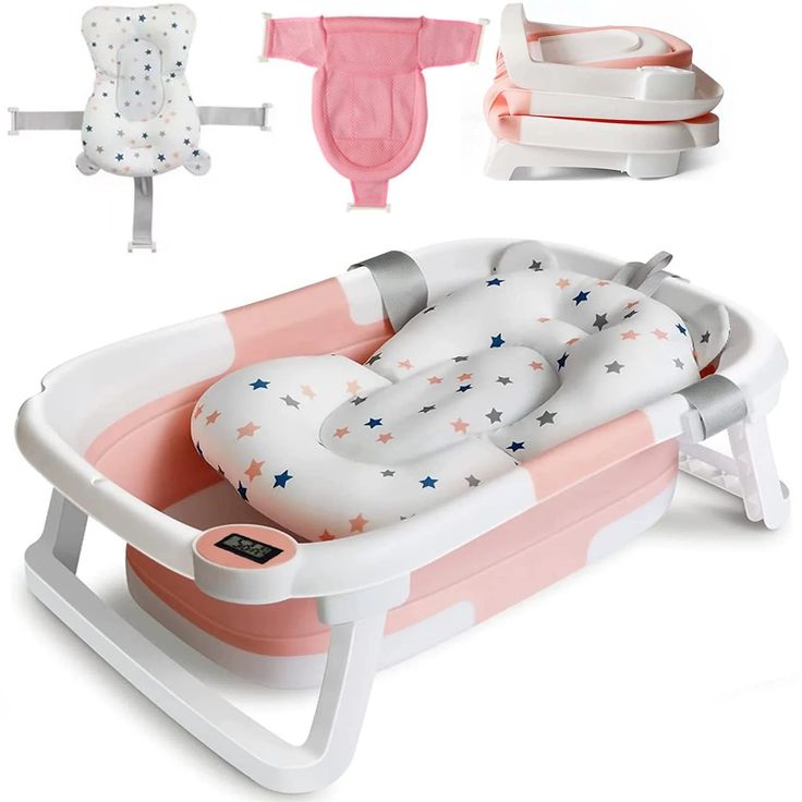 Baignoire bébé pliable - Rose